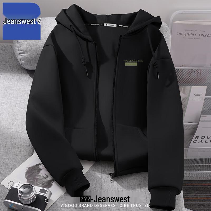 

Jeanswest Men s T1005 Z Hooded Heavyweight Cardigan Jacket XL