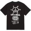 Vans Asian Artist Collaboration American Letter Print Casual Pullover Short Sleeve T-Shirt Men T-Shirts Black VN000HA9BLK1