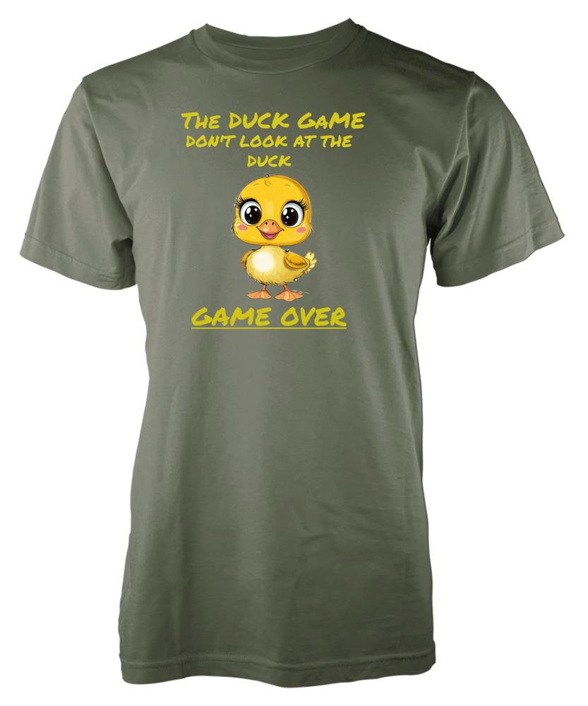 Dont Look At The Duck Game Over Funny Novelty Gaming Gift Unique Adult TShirt