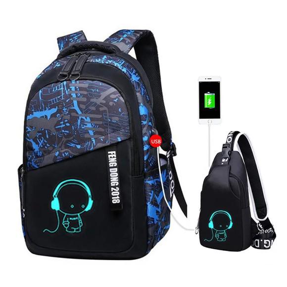 Universal Lightweight Large Capacity Backpack: Wear-resistant, Multifunctional, Load-reducing Travel & Student Schoolbag.