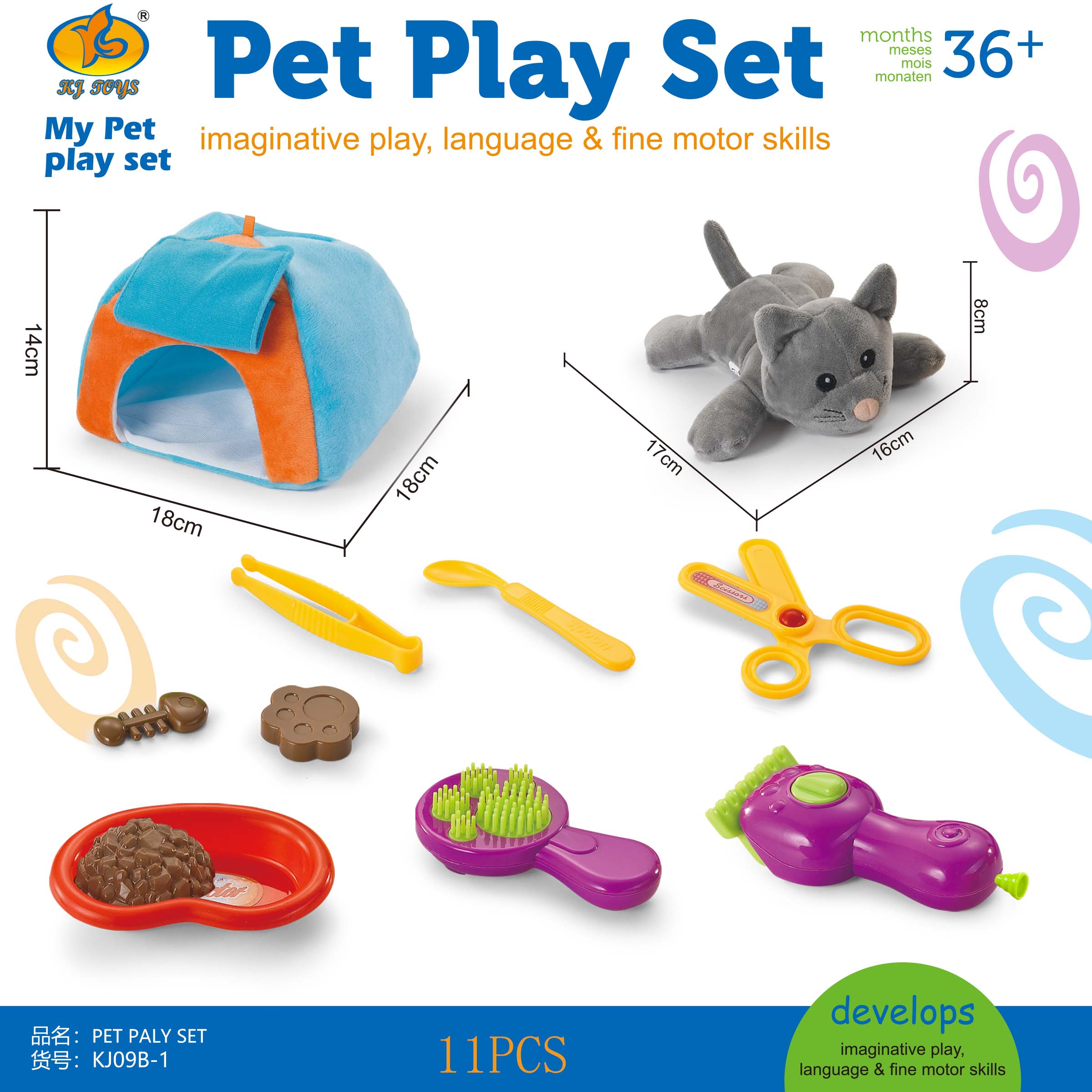 

Игровой набор «Осмотр и лечение домашних животных» от Melissa & Doug — детский ветеринарный игровой набор, детский игровой набор «Стрижка домашних животных», игрушка STEAM, ролевые игры