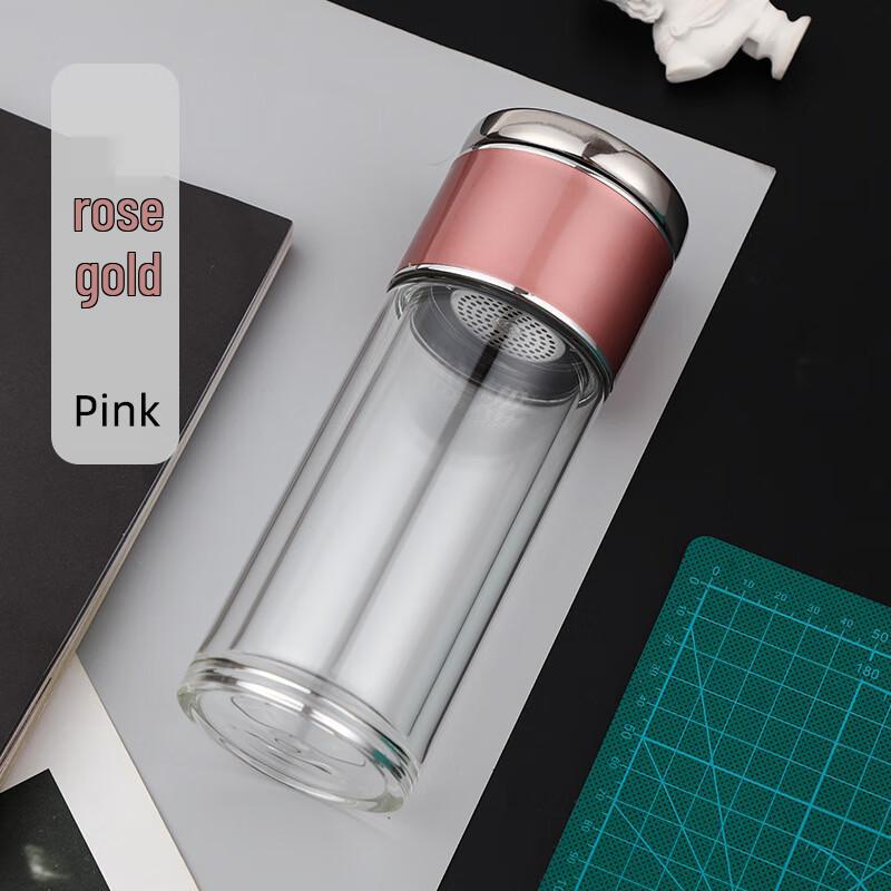 SX Double-Walled Borosilicate Glass Tea Bottle