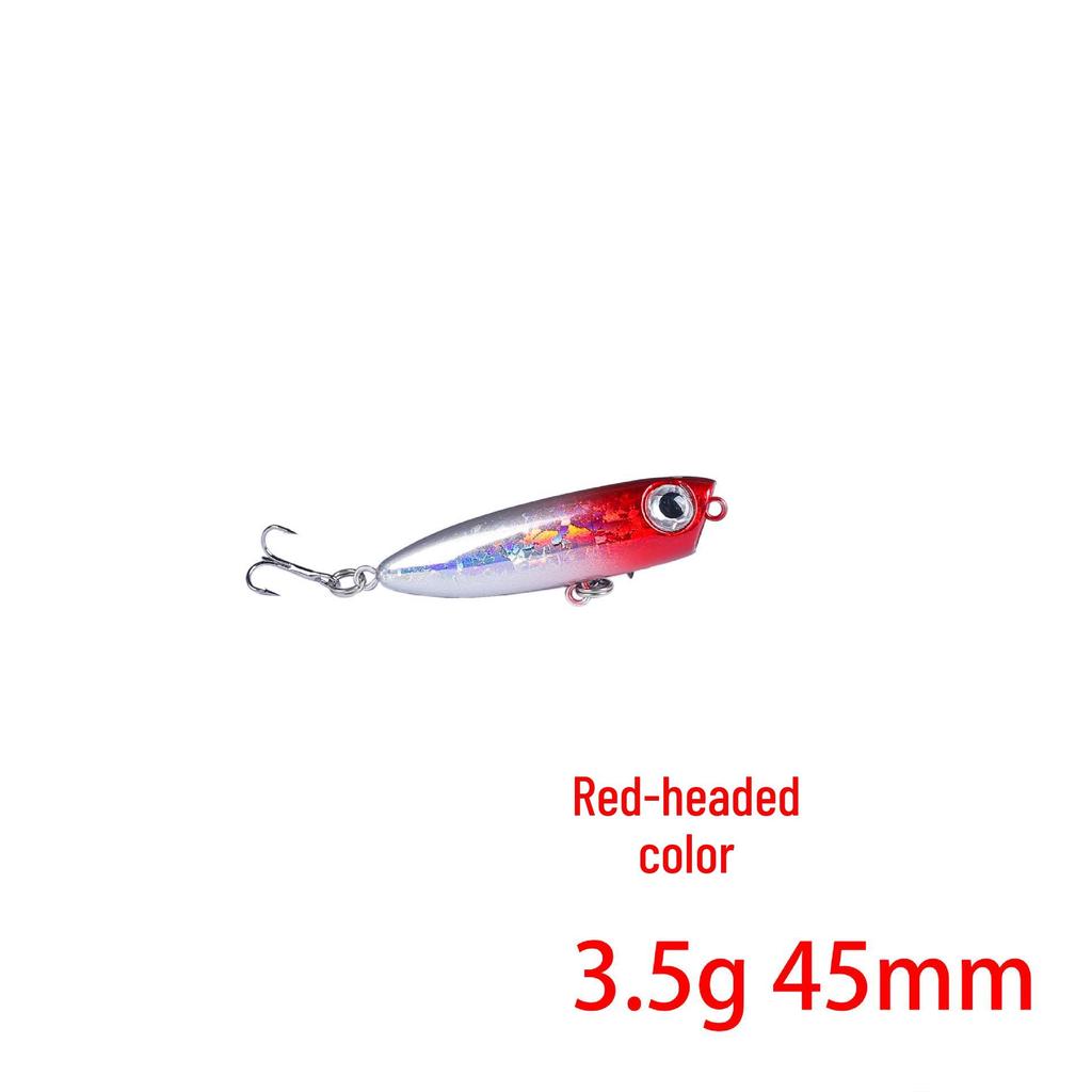 Zig-Zag Surface Popper Minnow Lure 3.5g 4.5cm for Bass Fishing