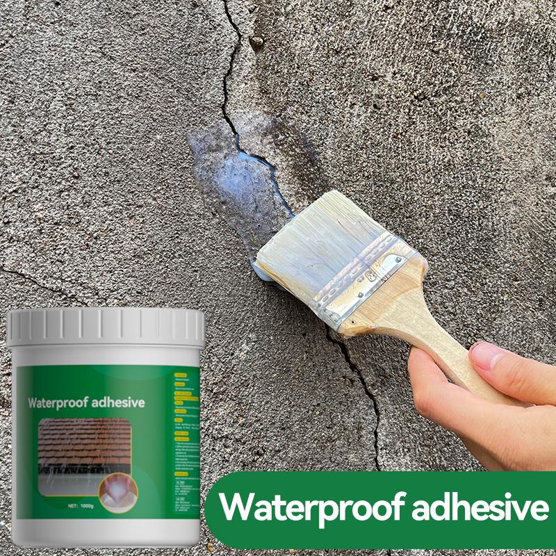 Waterproof Coating Sealant Agent Transparent Invisible Paste Glue  Adhesive Repair Home Roof Bathroom 500ml 1.5 inch brush