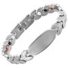 Stainless Steel Leaf Shape Magnetic Bracelet Men Women Vacuum Plated Anti-Fatigue Fashion Jewelry
