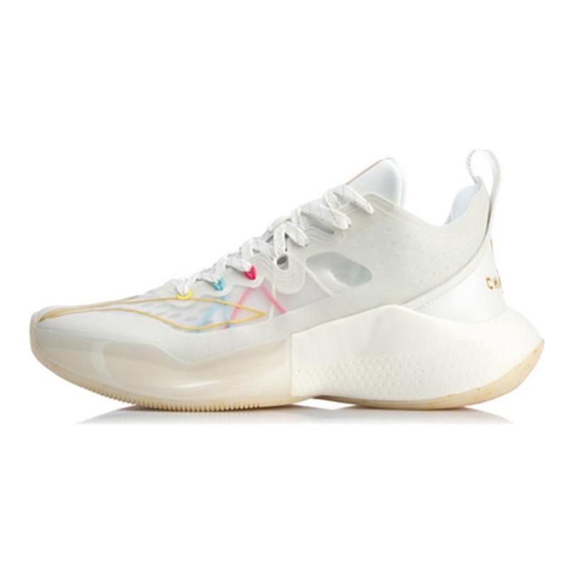 Li Ning Sonic 8 Low Basketballschuhe Herren Niedrig geschnitten Elfenbein ABAQ035-9