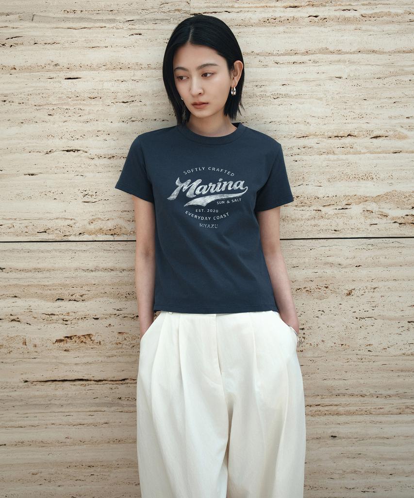 Siyajyu Sitp5288 Marina Slim Short Sleeve T-Shirt_Navy