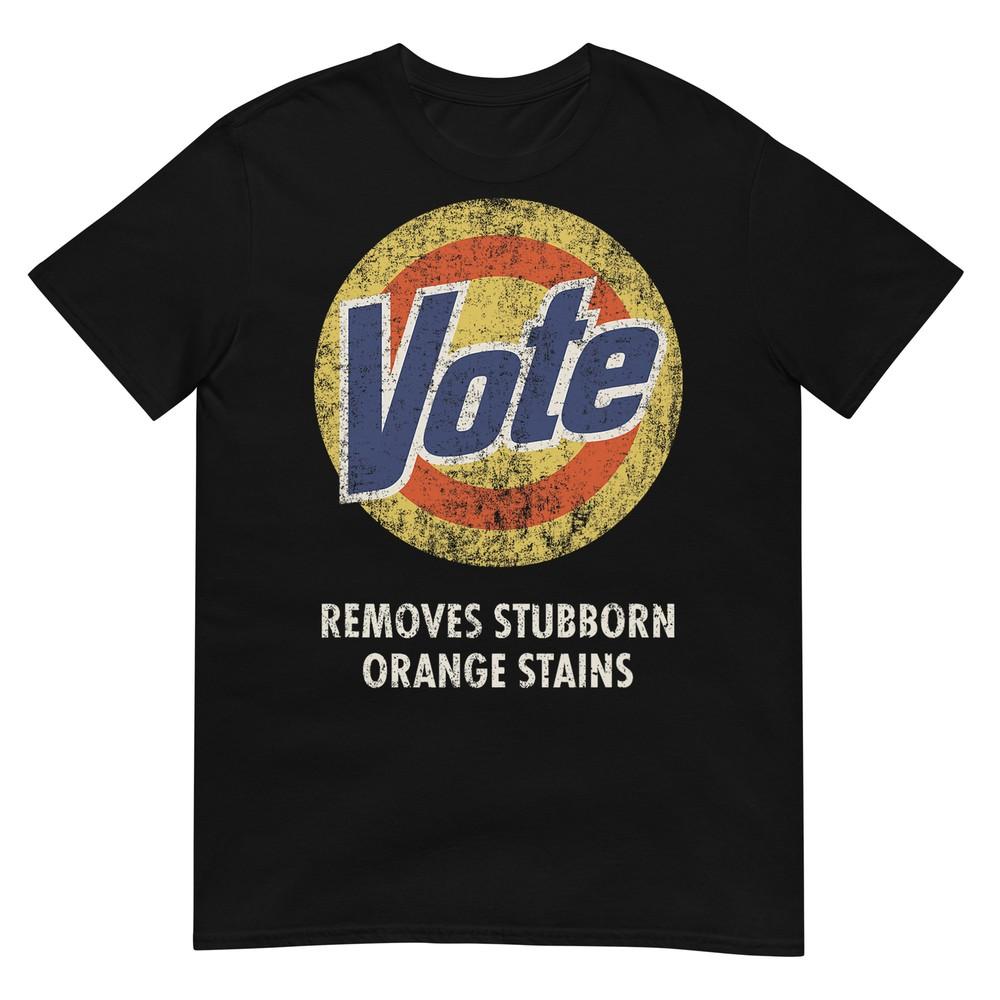 Anti-Trump Vote Laundry Detergent Funny Vintage T-Shirt XL