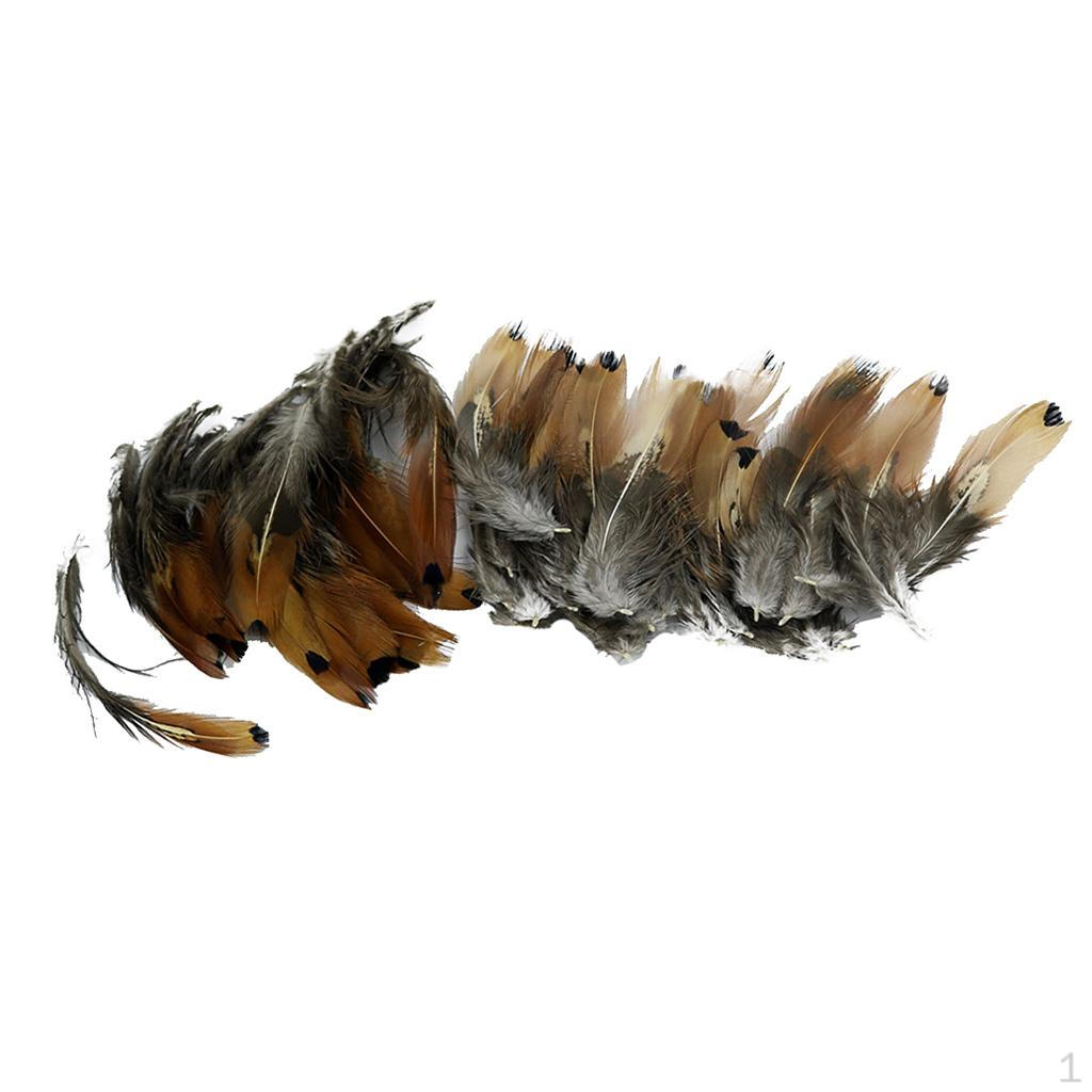 

50 Pieces Mallard Chicken Feather for Home Decoration DIY Hats Costume 5-10cm