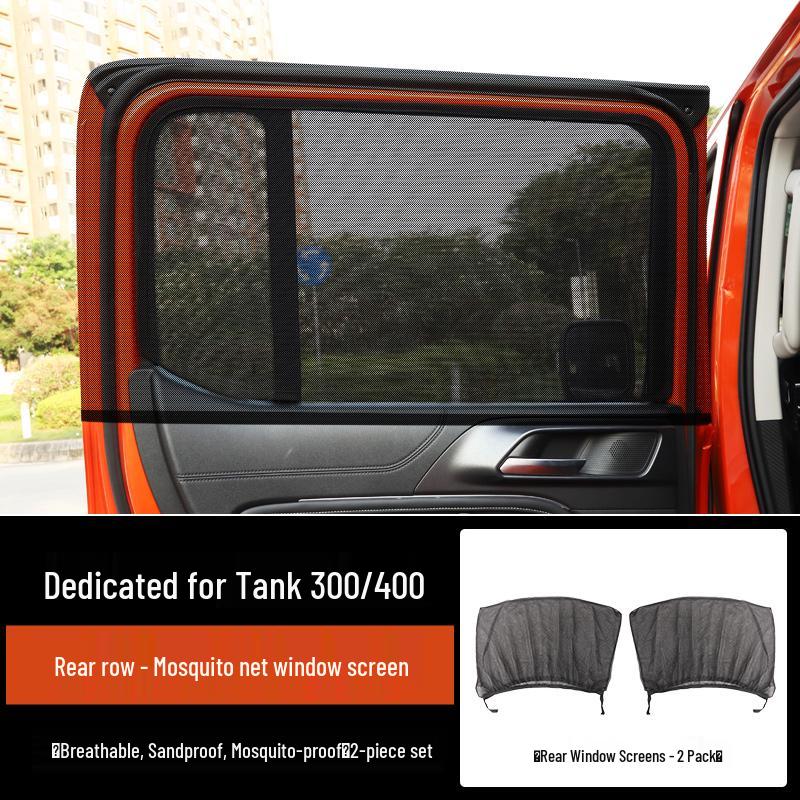 

Tank 300/400 Car Window Curtains: Sunshade, Mosquito Repellent, Sand Protection for Off-Road & Camping