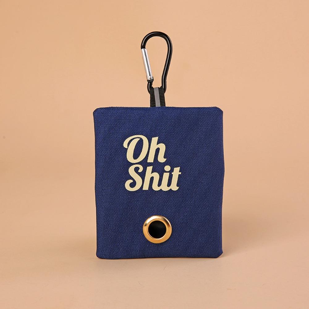 

with Buckle Garbage Bags Organizer Dog Poop Waste Bag Holder New Pick Up Organizer for Puppy Cat темно-синий