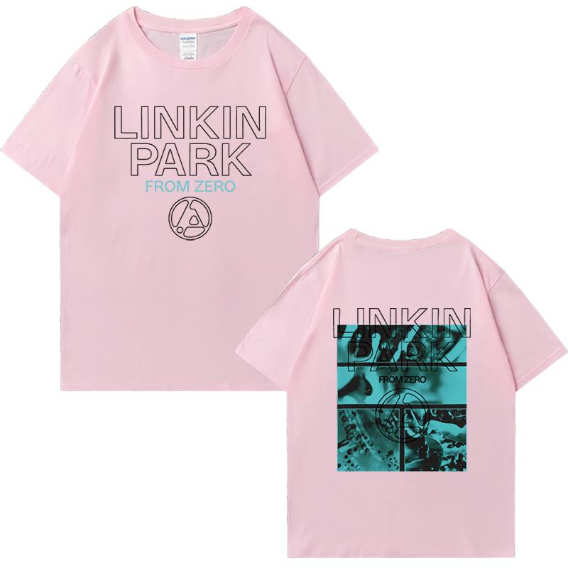 2025 Hot Sale Linkin Park From Zero World Tour Short Sleeve T-shirts Unisex Hip Hop Summer Cotton Men Women Oversized Tee Shirt