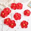 10 Stück Künstliche Hibiskusblüten Künstliche Hawaii-Blütenköpfe Perfekt für Hochzeitsfeier Luau Tropische Dekorationen DIY Requisiten