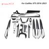 Center Console Gear Steering Wheel Panel Frame Trim Sticker for Cadillac XT5 2016-2024 Accessories Carbon Fiber Style