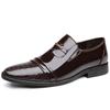 Men's Shoes, Casual Shoes, Young Men's Suits, Trendy Leather Shoes, Business Hong Kong-style Lacquered Surface, Pointed Head, Slip-resistant Cover,