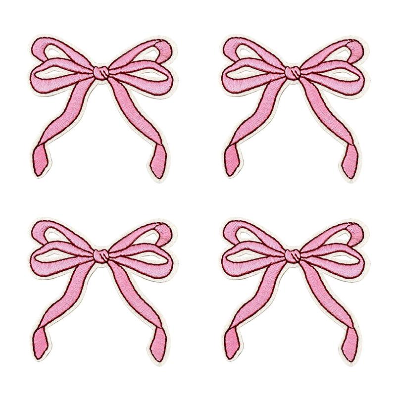 10pcs /Lots Trendy Pattern Letter Slogans Embroidery Patch Diy Pink Cartoon Couple Patch Iron On Patches Sew Stickers Badge Decor 