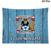 Custom Name Coventry City F.C Printed Tapestry – Wall Hanging for Bedrooms, Dorms, and Home Decor