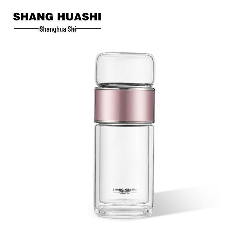 SHANG HUASHI Double-Wall Borosilicate Glass Tea Infuser Cup