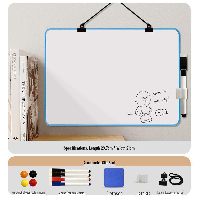 Wall-mounted Mini Double-sided Magnetic Children s Whiteboard - Erasable Writing and Drawing Blackboard