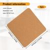 AD23-High Density Thick Square Cork Pad Cork Coaster For Hot Dishes, 8 Inch Heat Resistant