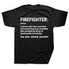Funny Firefighter Definition Fireman Graphic Tshirts Men Womens Fashion Casual Tshirt 100 Cotton Loose Oversized T Shirt