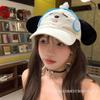 [ZYAS]Cute Embroidered Dog Baseball Cap Breathable Korean Style Cartoon Sun Hat Sunscreen Y2k Peaked Cap