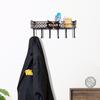 Multifunctional Wall Mounted Owl Spice Shelf with Hooks Iron Spice Rack Space Saving Storage