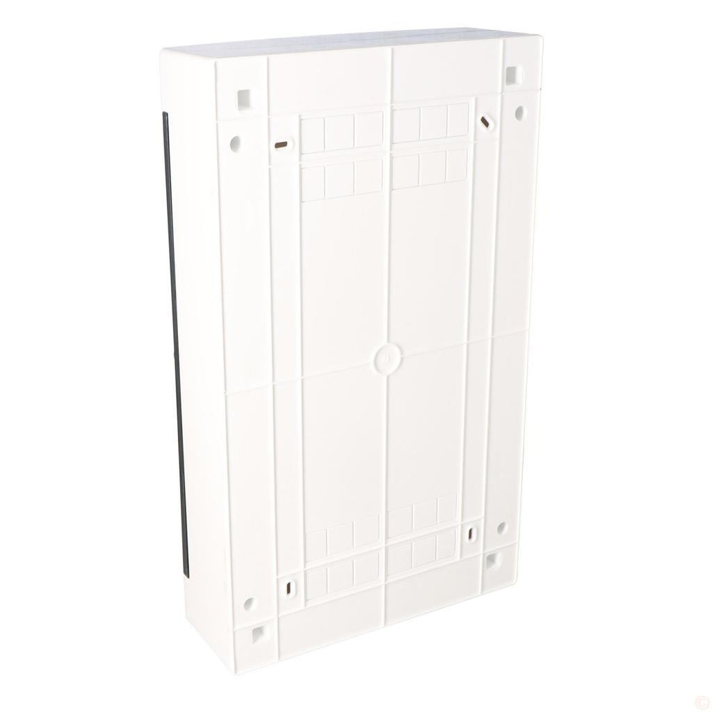 Surface-mounted distribution board 36 modules IP40 transparent door ECT36PT