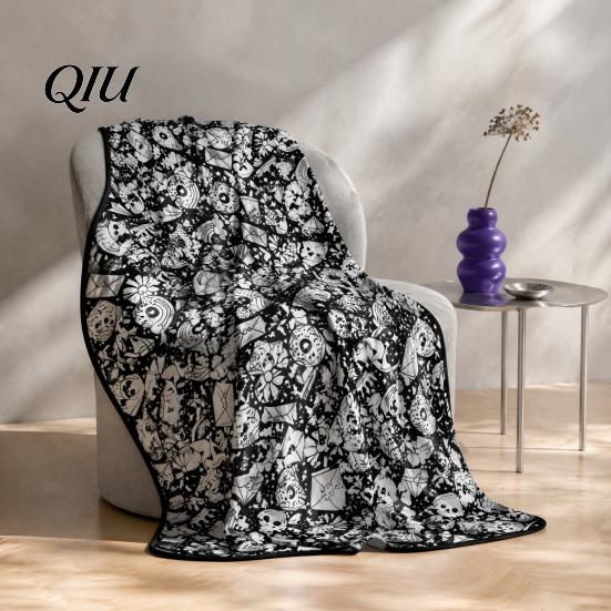 Diy Coloring Blanket for Adults DIY Blanket, Customizable Soft Skin Friendly Throw Creative Projects Decorative Stress Relief Interactive Project