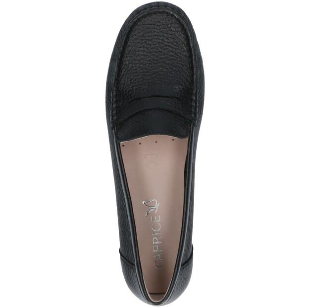 Women's Caprice Mokassin Black Slip-ons 24326848