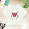 Dragon Ball Summer White Childrens Letter AW Printed Short Sleeve TShirt for Boys and Girls Cute Casual Tee Suitable As AGift