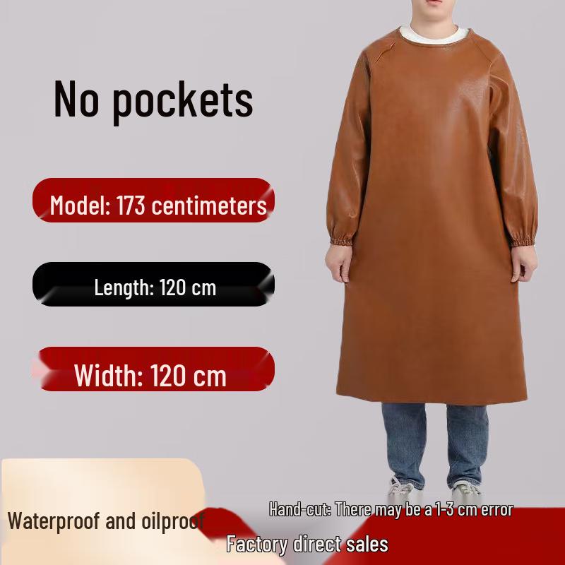 

Dr. Gray Waterproof Leather Apron Smock