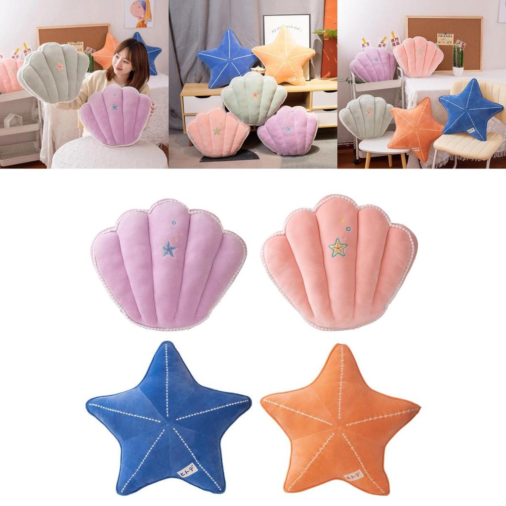 Cozy And Adorable Shell Starfish Plush Pillow For Sleeping And Gift Giving