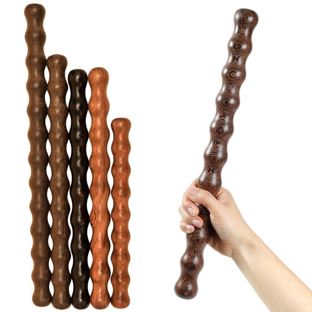Body Shaping Chicken Wing Wood Massage Stick Relaxation Muscle Wooden Massage Roller Yoga