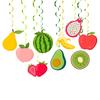 Set di 30 Spirali Frutta da Appendere per Feste Spirali a Tema Frutta Decorazioni Frutta Vivaci per Celebrazioni di Bambini