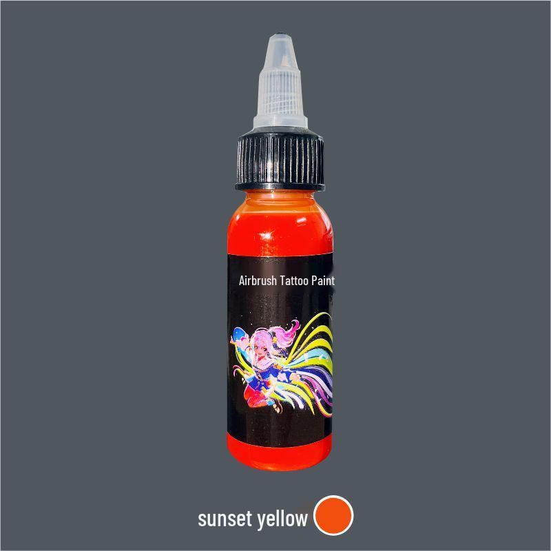 Waterproof Temporary Airbrush Tattoo Pigment - Realistic, Non-Discoloring Body Paint
