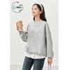 ZIHAN Cat Embroidery Pullover Sweatshirt