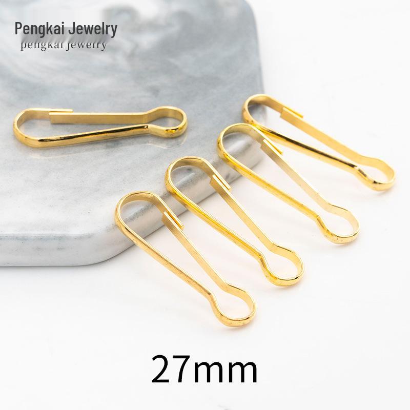 Clips de Fivela para Joias DIY Banhados a Ouro & Ganchos para Chaves