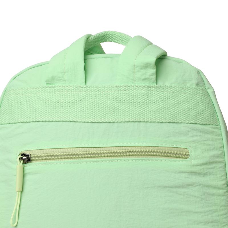 Solid Color Backpack Women's Multi-Layer Pocket Water-Repellent Nylon Backpack