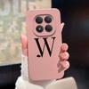 For Redmi Note 15 Pro 4G 5G Cases Simplicity 26 Letters Shockproof Liquid Silicone Cover For RedmiNote15 RedmiNote15Pro Fundas