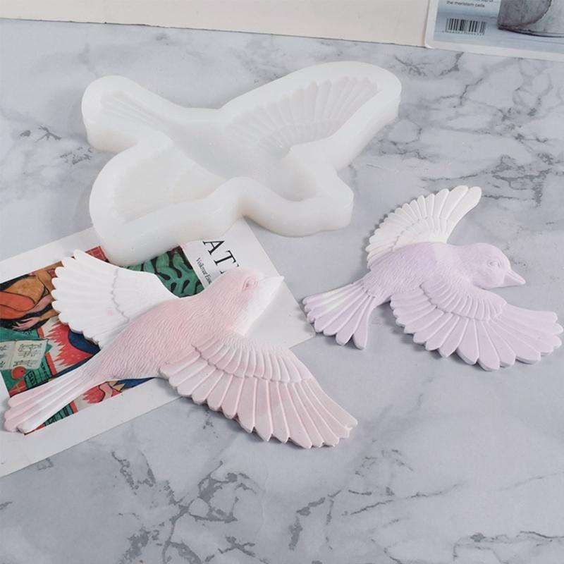 Aromatherapy Gypsum Silicone Mold DIY Brids Resin Mold Wall-Decor Ornament Mold DIY-Home Display Craft Cake Fondant Mold