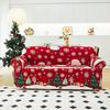 Christmas Printed Sofa Cover 1/2/3/4 Seater Stretch Fabric Couch Slipcover Elastic Sofa Protector for Living Room Xmas Decoration