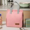 Durable Oxford Insulated Lunch Bag With Leakproof Thermal Lining Handle For Office School Picnic Travel