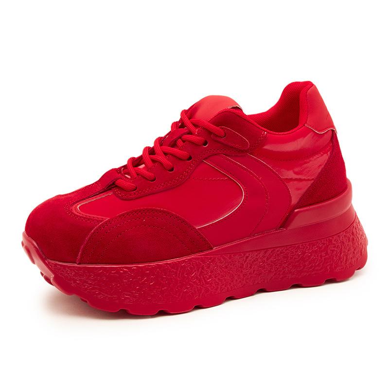 Plateau-Schuhe Forrest Gump Herbst Neu Leder College-Stil Sport und Freizeit Dad Shoes