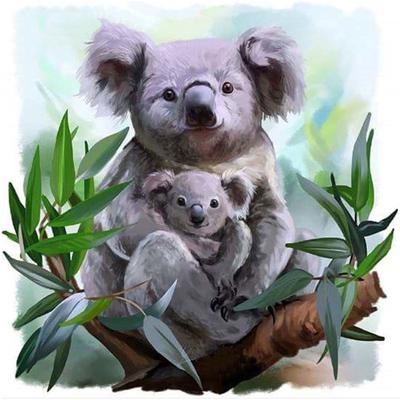 5D Diy Diamond Embroidery Animal Koala Pictures Of Rhinestones Diamond Painting Home Decor