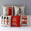 Yousheng London Style Cushion Throw Pillow Case