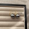 Round and Plump Pearl Stud Earrings Elegant Light Luxury Niche Premium Classic Soft Fashion Commuter Ear Hook Earrings
