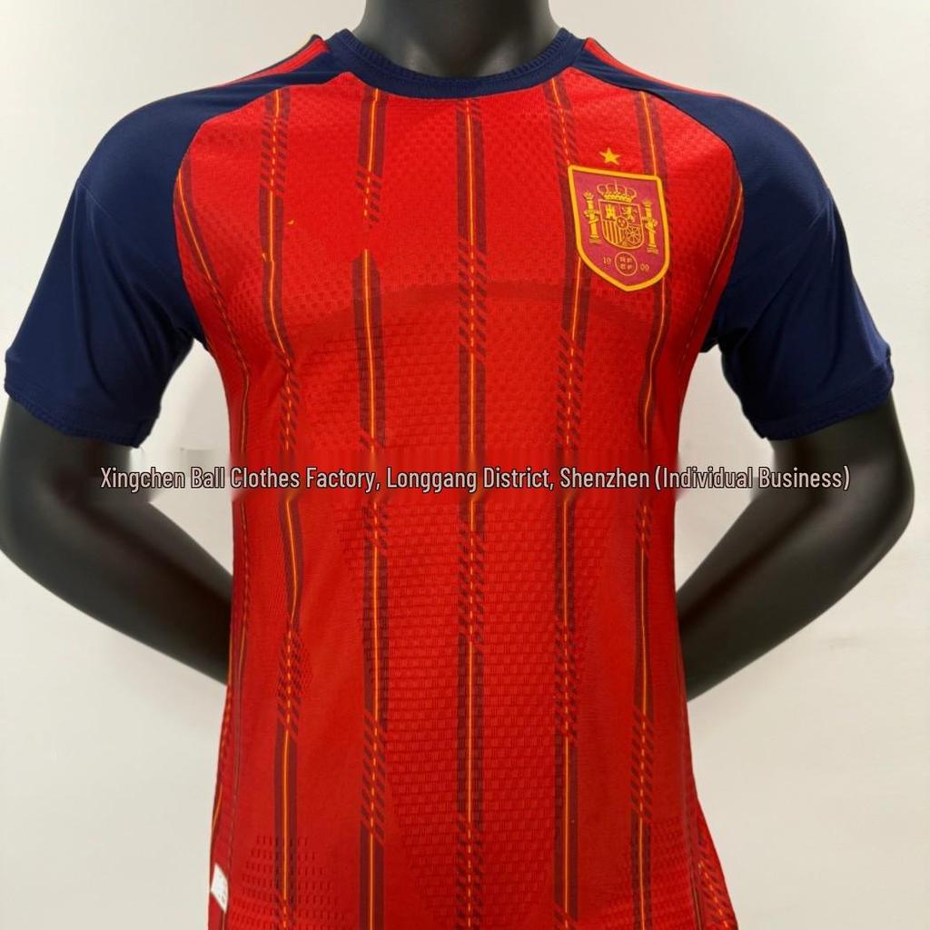2627 Spelerseditie Shirt - Duitsland, Argentinië, Portugal, Brazilië, Mexico, Spanje Nationaal Team Voetbaltenue