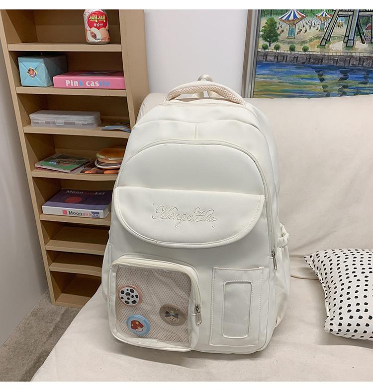 Schoolbag cute little fresh junior high school student large capacity schoolbag high school student backpack college girl tie version millet pain bag