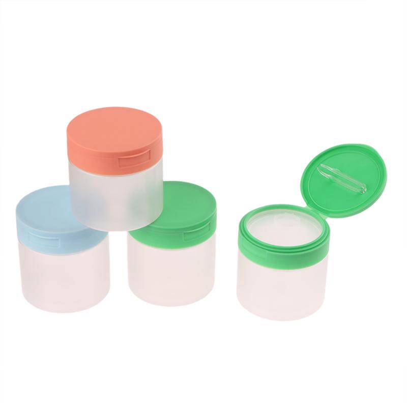 1PCS 250/300/350ml Cosmetic Container Makeup Remover Cotton Cream Jar Lid Body Lotion Scrub Jar Travel Portable Bottle